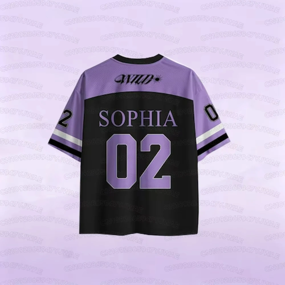 Sommer Damen- und Herren-Mode-Streetwear Yoonchae Lara&Sophia Daniela Fans T-Shirt KATSEYE Konzert Unisex Jersey – Detail 3