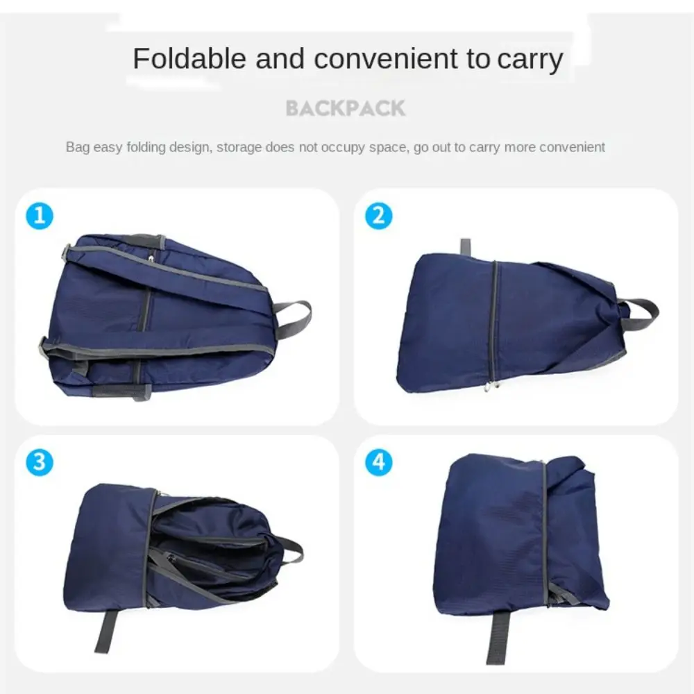 New Foldable Travel Backpack Oxford Cloth Waterproof Student School Bag Ultra-light Large Capacity Outdoor Mountaineering Bag