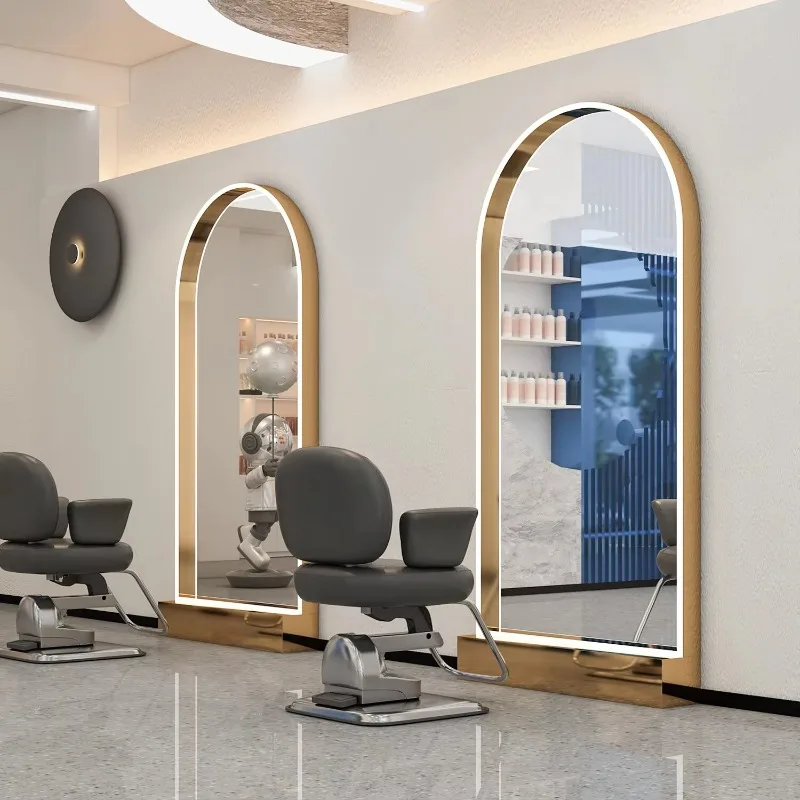 JZ-11   barber shop mirror table hair salon special hair salon mirror stainless steel single and double-sided scissors