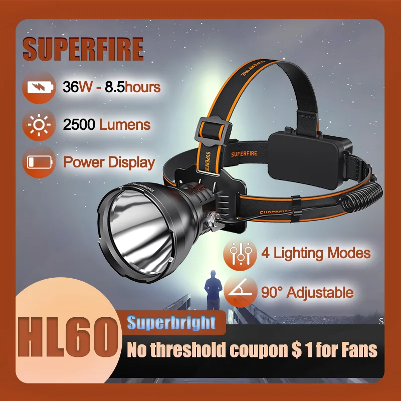 New Powerful Led Headlight Outdoor Strong Light High Lumen Large Floodlight Head-Mounted Work Head Light Rechargeable headlight