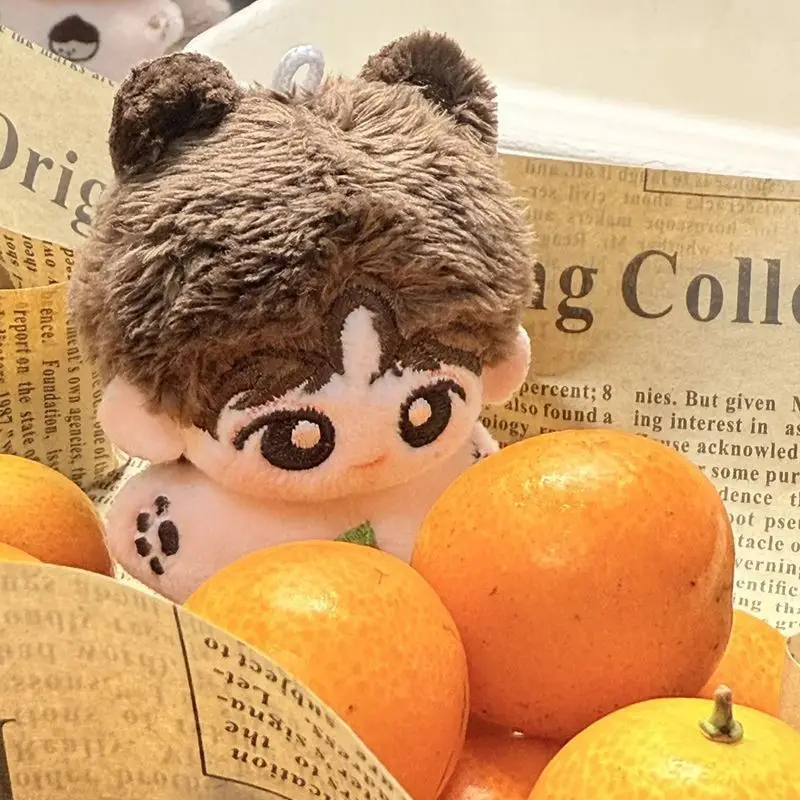 Porte-clés de poupée en peluche de dessin animé Kpop Idol, 5cm, groupes d'idole coréennes, beau garçon en peluche, joli sac à dos pendentif, Collection de cadeaux pour Fans