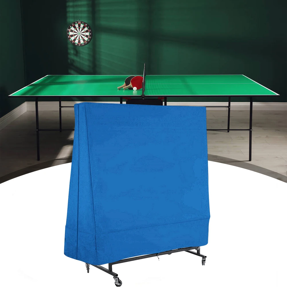 Oxford Cloth Table Tennis Table Dust Cover Ping Pong Dustproof Table Cover for Indoor Outdoor Furniture Protector