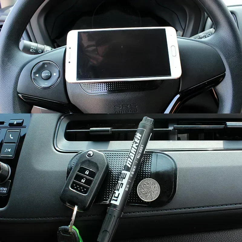 1-4Pc Car Dashboard Sticky Pad Mat Anti Non Slip Gadget Mobile Phone GPS Holder Interior Anti-slip Mat Accessories