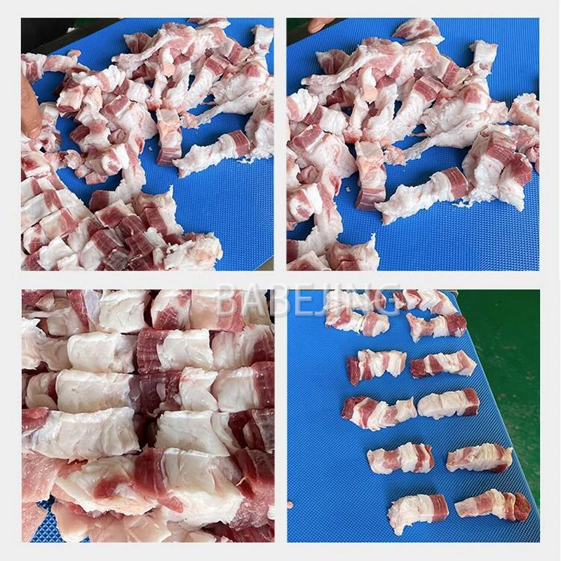 قطاعة لحم من الفولاذ المقاوم للصدأ من BABEJING، قطاعة قابلة للتعديل لمطبخ المطاعم، قطاعة خروف طازجة مجمدة