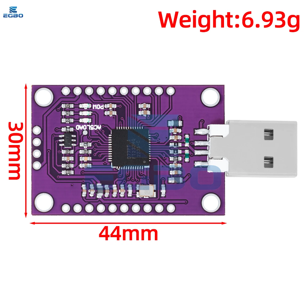 1PCS~4PCS EGBO NEW MCU FT232H USB to JTAG UART FIFO SPI I2C High Speed Multifunction FT232H Serial Port Module