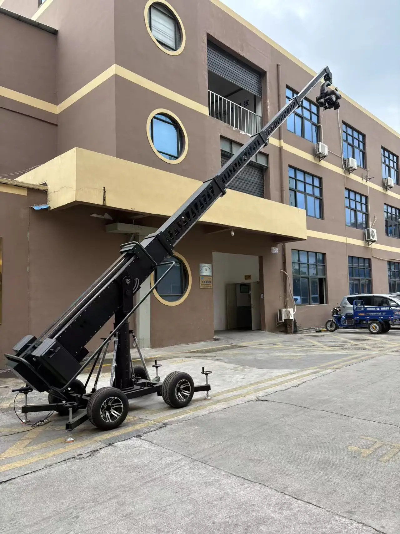 رافعة الكاميرا Andy Telescopic Crane Jib 9M مع منزل إنتاج الأفلام