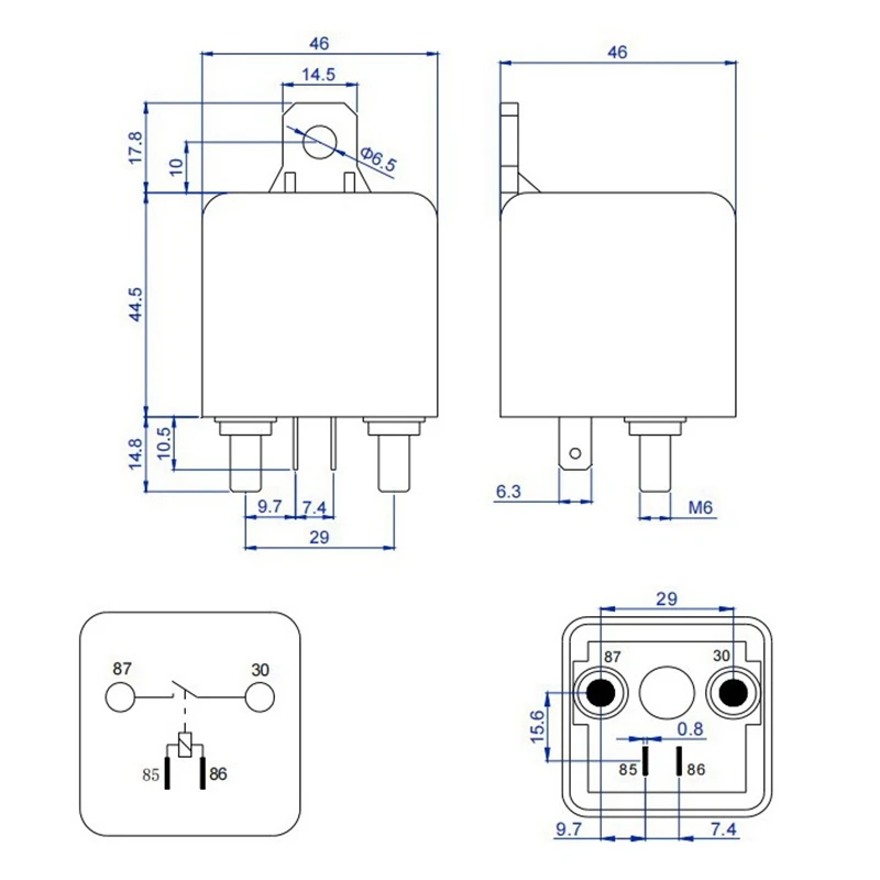 Aislador de batería de 12V, 4 pines, WM686, interruptor de encendido/apagado del coche, relé normalmente abierto, RL/280, 200A
