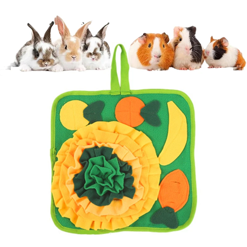 Rabbits Foraging Mat Snuffle Mat for Small Animals Rabbit Toy 13.7