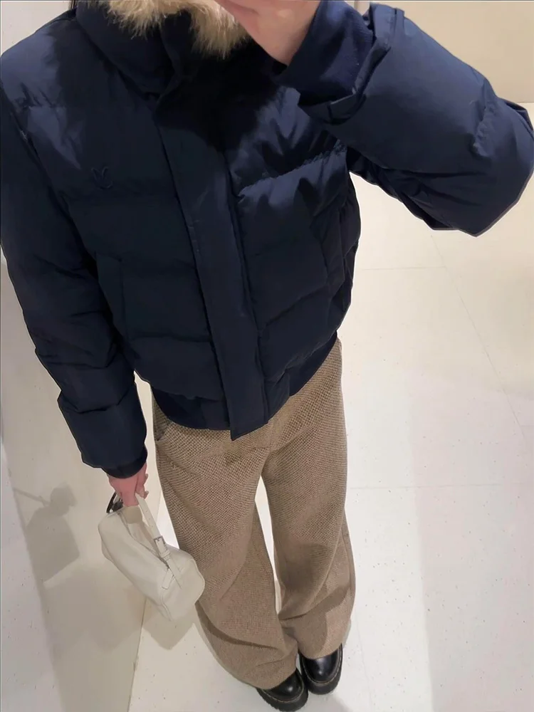 RORORIRI Khaki High Waisted Trousers for Fall Winter Office Lady Suit Pants Straight Leg Casual Pants Floor Length Solid Slacks