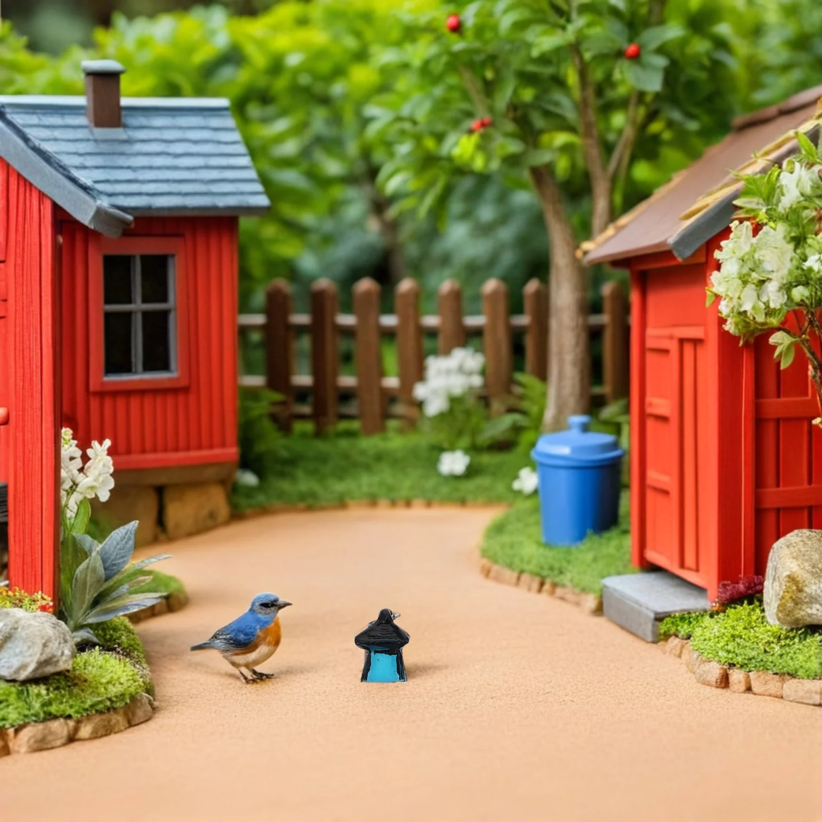 

15Pcs Mini Night Glow Lights Luminous Resin Charms for Fairy Garden Lighting Tiny Pathway LED Lamps Christmas Village