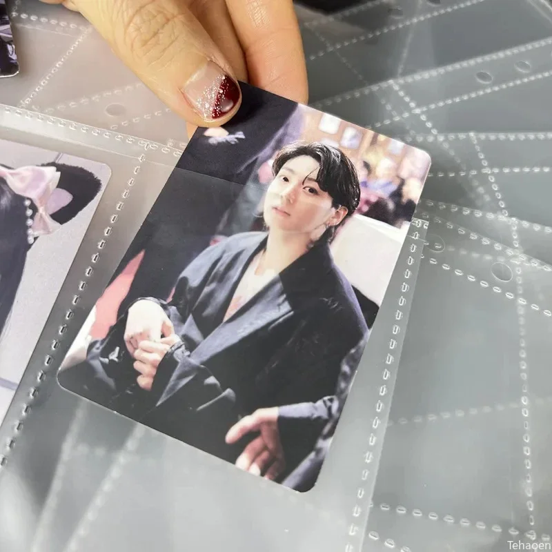 A5 1-4Grids Photo Album Inner Page Photocard Binder Ultra-Clear K-pop Photocard Sleeves Idol Photo Card Holders Photocard Binder image 3