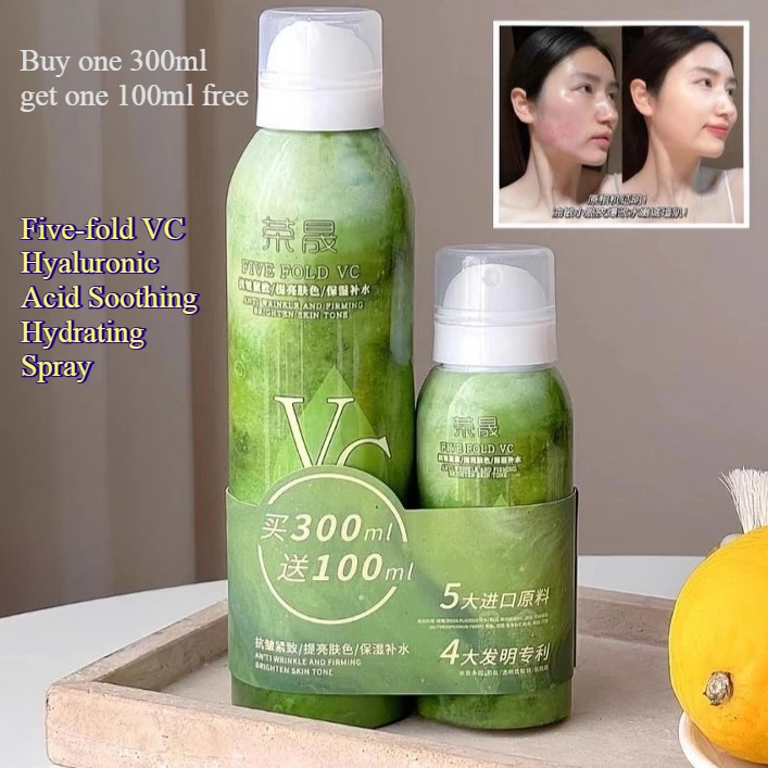 

300ml and 100ml VC Hyaluronic Acid Soothing Hydrating Spray Makeup Water Face Toner Refreshing Oil Control Hydrating Serum Tonic