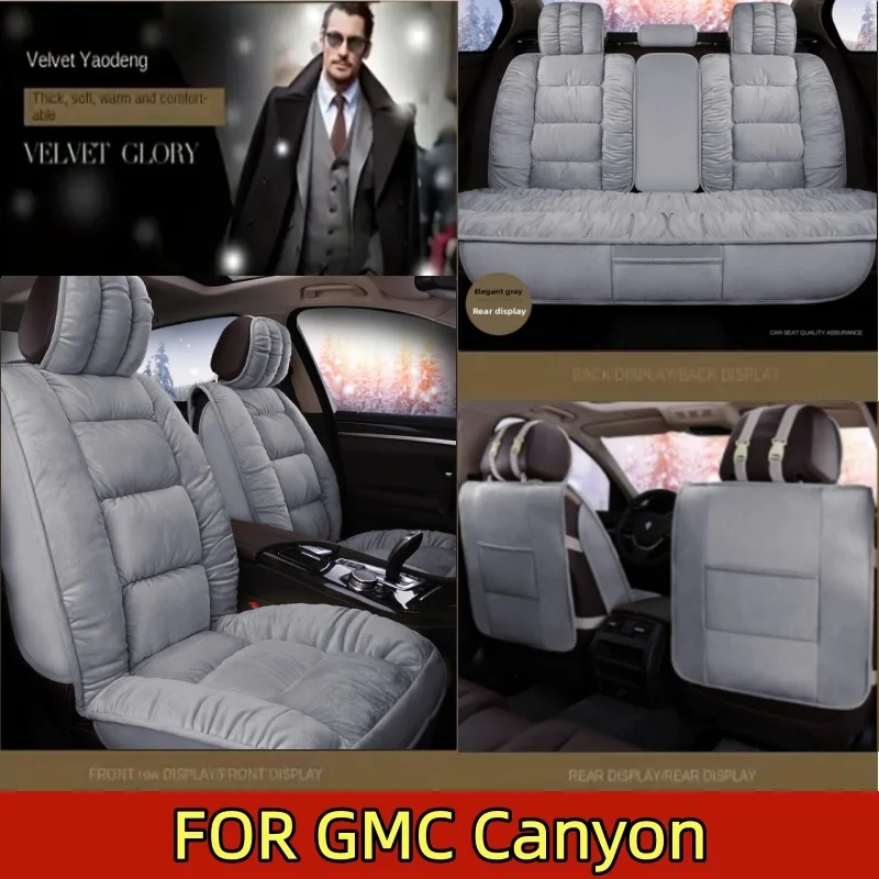 

FOR GMC Canyon Car Seat Cover: Short plush winter thickened warm All-inclusive comfortable Soft seat protection cover
