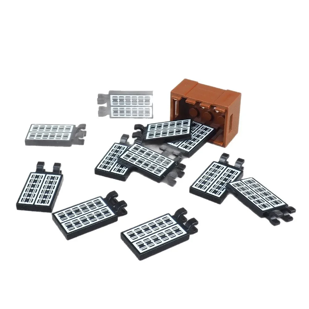 

MOC 10PCS Bricks Part 30350 Printed Solar Panels Pattern Building Blocks 30350bpb105 Energy House Castle Board Particle Toy Gift
