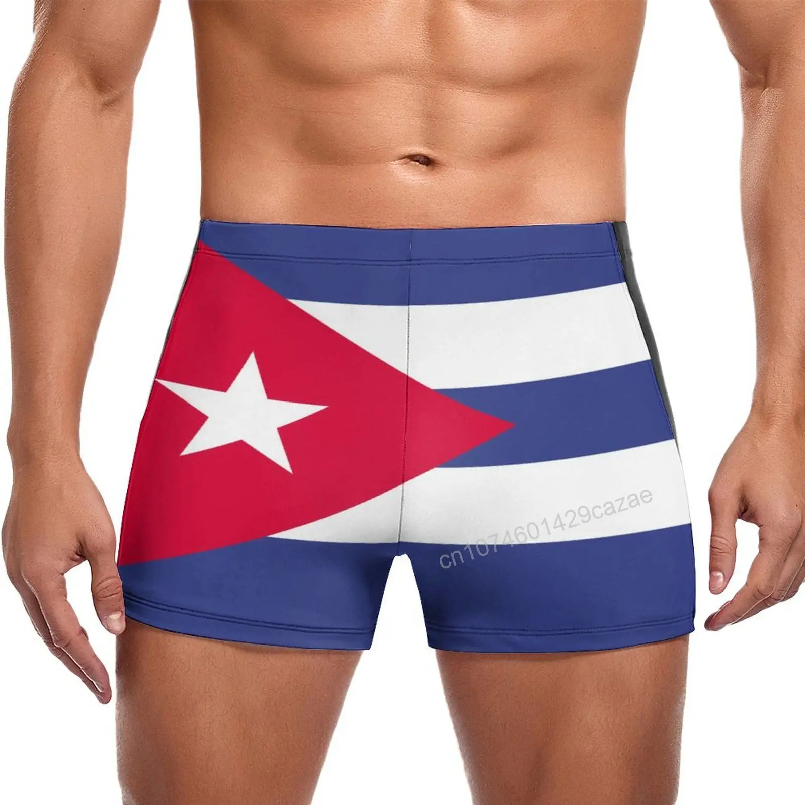 Swimming Trunks Cuba Flag Quick Dry Shorts For Men Swim Beach Short Summer Gift