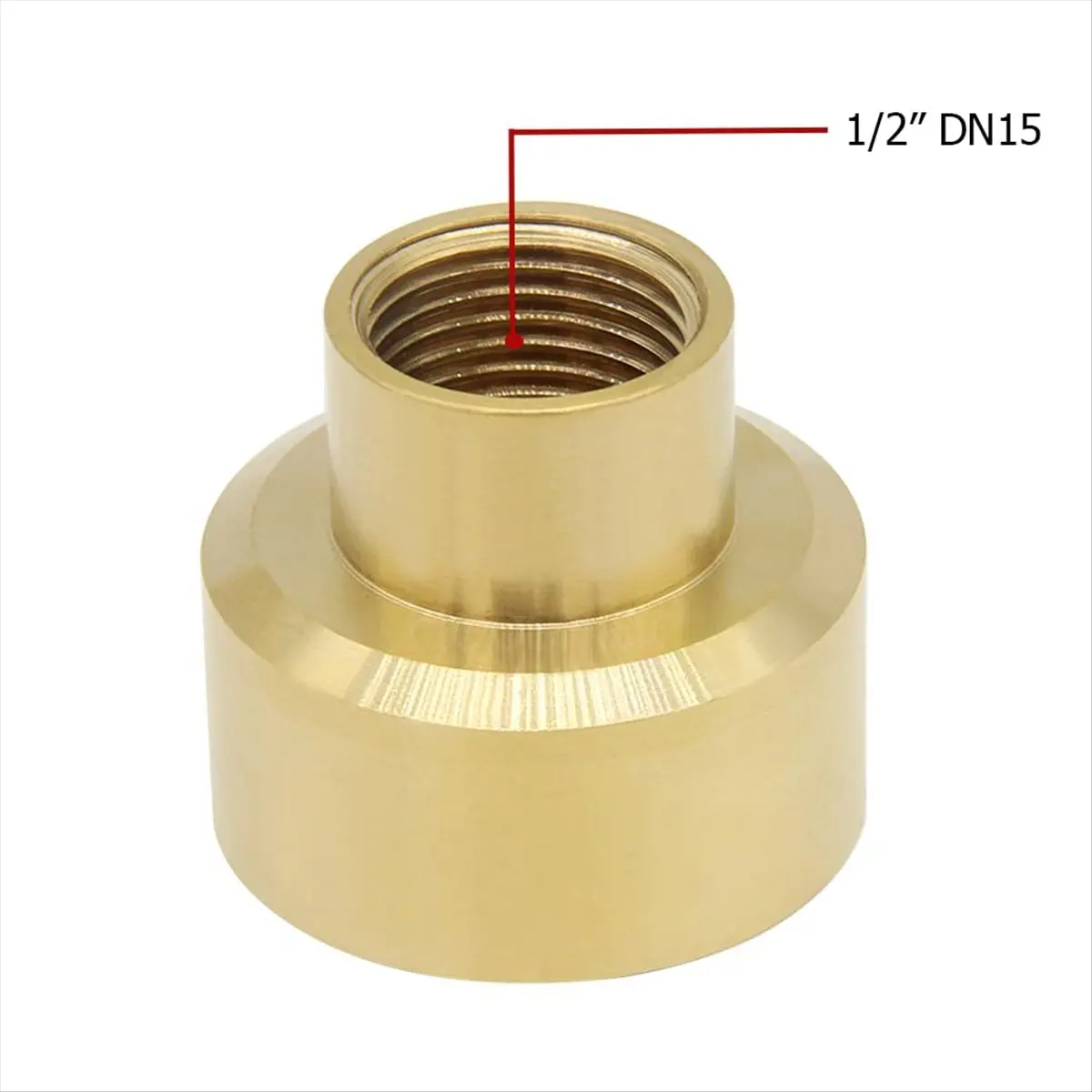 

KSOL Brass Fountain Nozzle 1/2Inch DN15 Pond Column Water Sprinkle Head for Garden Pond Amusement Park