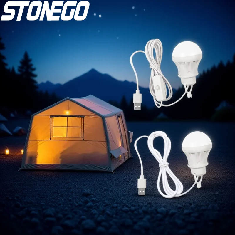 

5 В светодиодный USB портативный фонарь для кемпинга, внешний аккумулятор 100/240 см, лампа для палатки, походное уличное оборудование