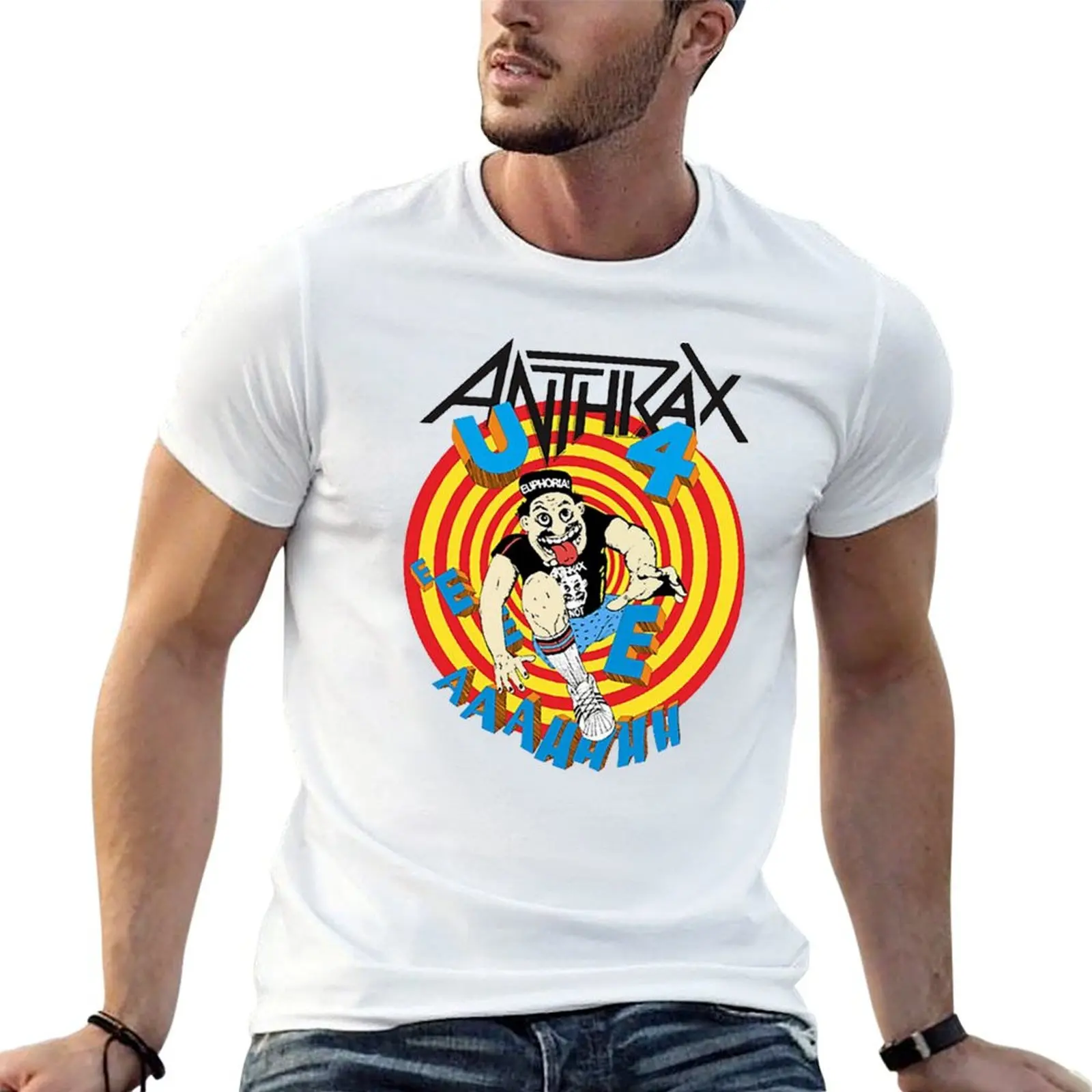 

shirt t t funny man plain T-Shirt shirts cotton ANTHRAX