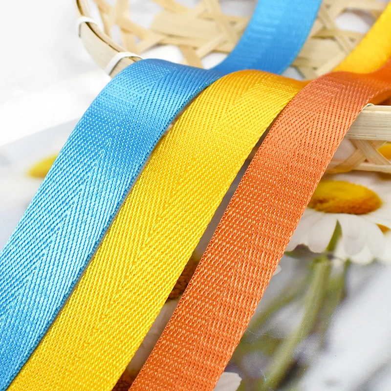 

10M Meetee 20-50mm Nylon Webbing Tape 1mm Thick Bag Strap Ribbon Band for Sewing Clothes Bias Banding Seat Belt DIY Accessories