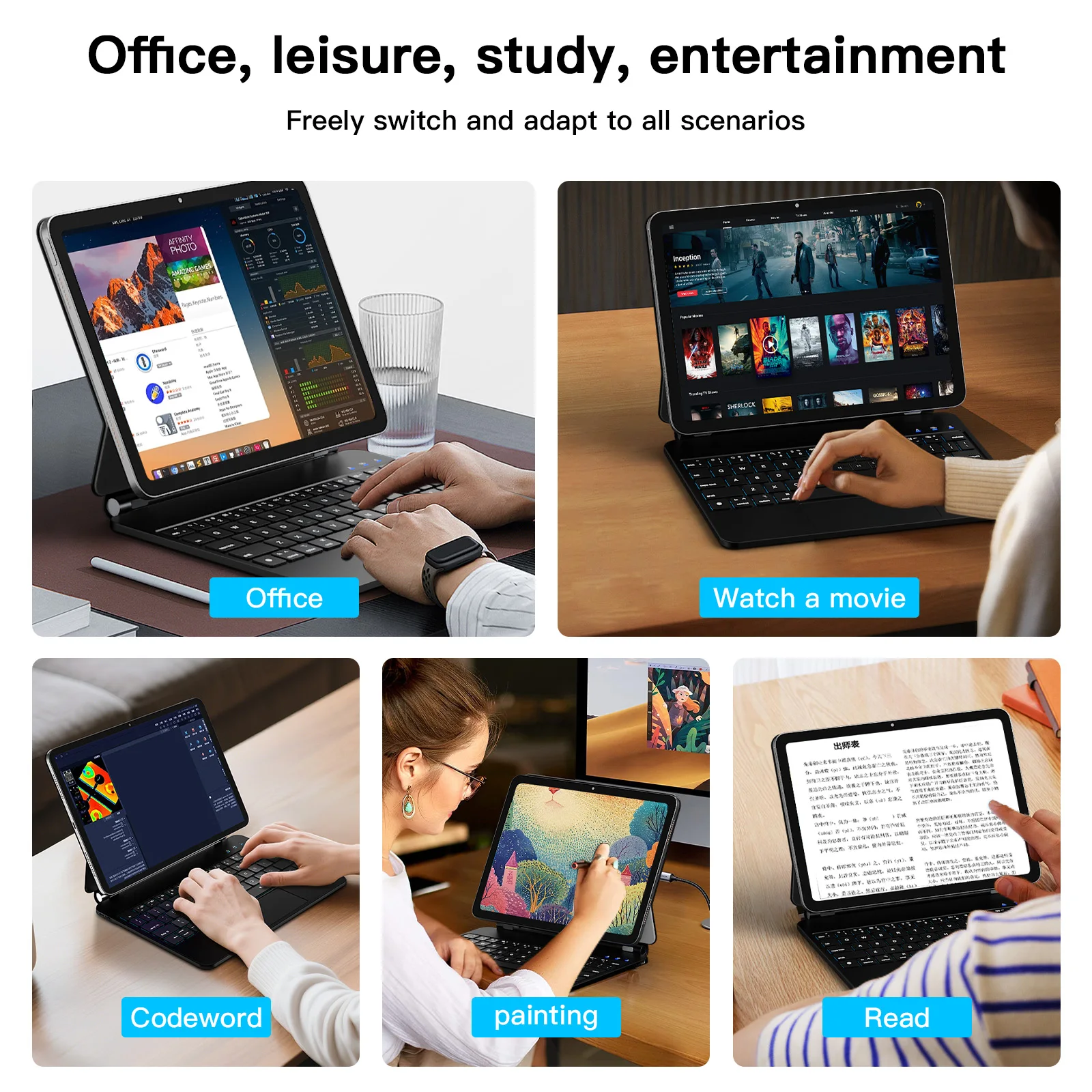 Magic Keyboard  for iPad 10th 10.9 inch Case for iPad 11th 10.9 inch A16 2025 Generation Cover Smart Cover Magic Keyboard