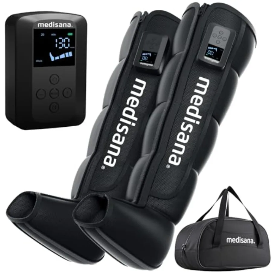 

Cordless Air Compression Boots for Circulation Pain Relief with Customizable Modes Intensities Timer Professional Leg Massager