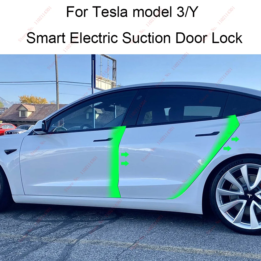 Electric Door Handles For Tesla Model Y 3 Soft Closing Model 3 Highland Soft Close Smart Auto Electric Suction Door Closing Open