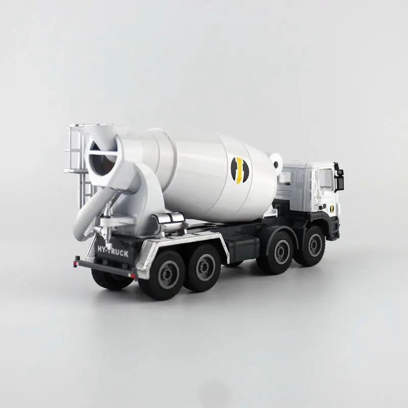 1:50 Scale Diecast Toy Vehicle Model Heavy Concrete Mixer Truck Engineering Car Educational Collection Gift For Children