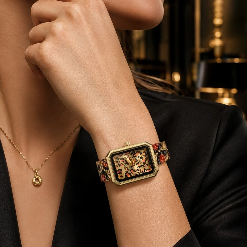 

Retro Elegant Women Watch Luxury Simple Leopard Print Quartz Watches for Woman Fashion Ladies Wristwatch Clock Gift Reloj Mujer