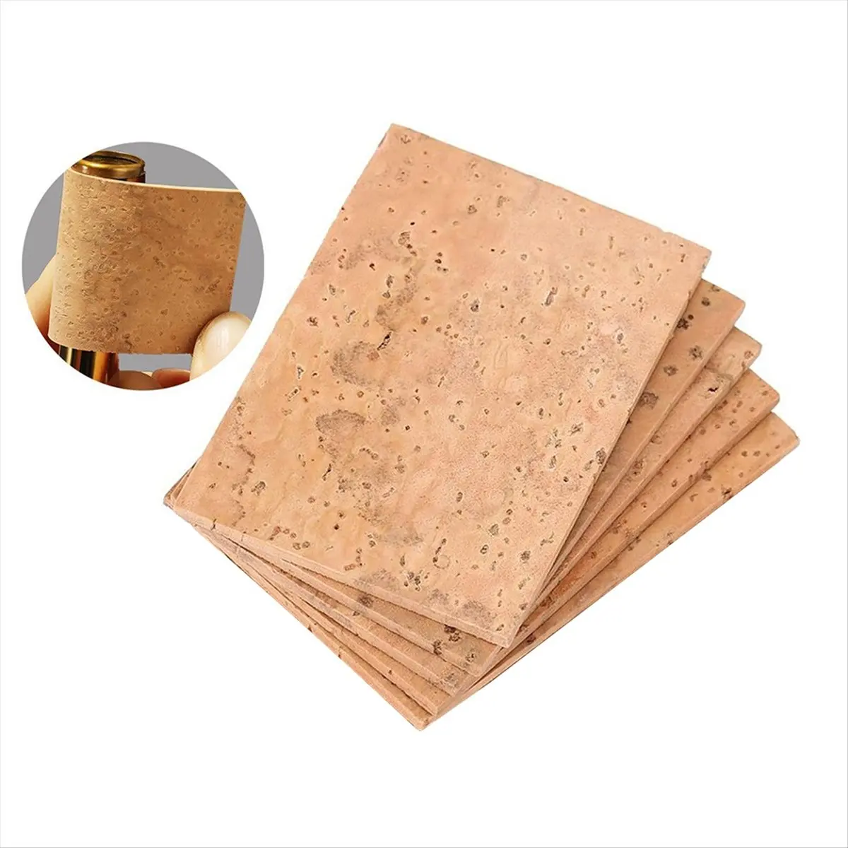 T34C 61x41x2mm 5pcs/Pack Saxophone Corks Soprano/ Tenor/ Alto Neck Cork Parts Musical Instrument Accessories