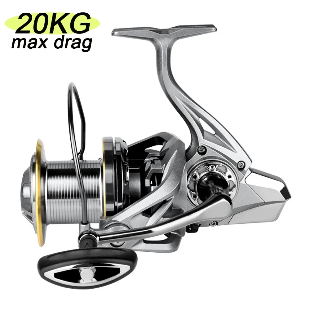 

Long Shot Jigging Spinning Reel 8000 9000 10000 12000 14000 Series Surf Fishing Reels 44lb Max Drag Saltwater Big Trolling Wheel