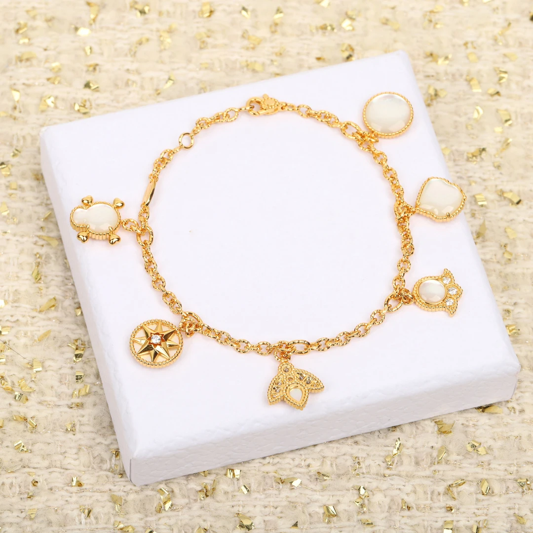 

Европа Америка Натуральный Перламутр Высочайшее Качество Золотой Браслет Звезды Женщины Роскошные Дизайнерские Ювелирные Изделия Изысканный Подарок