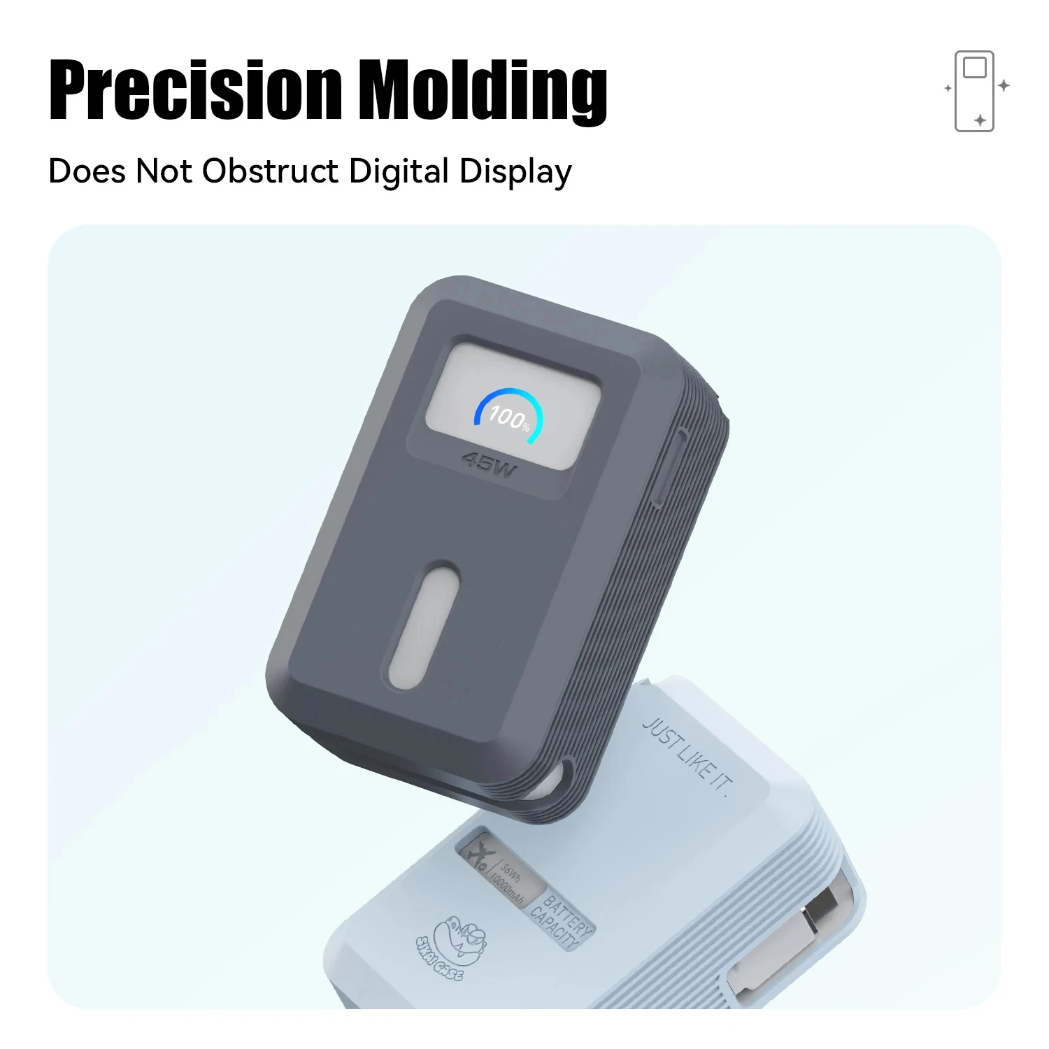 SIKAI حافظة من السيليكون لبنك الطاقة ANKER Nano S1 45W10000mAh غطاء مقاوم للغبار حمل محمول