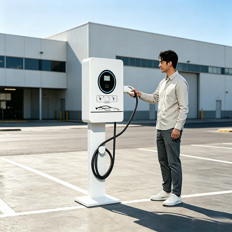 80kW Combo 1 DC Fast EV Charger NEVI Program Certified Outdoor Commercial Charging Station