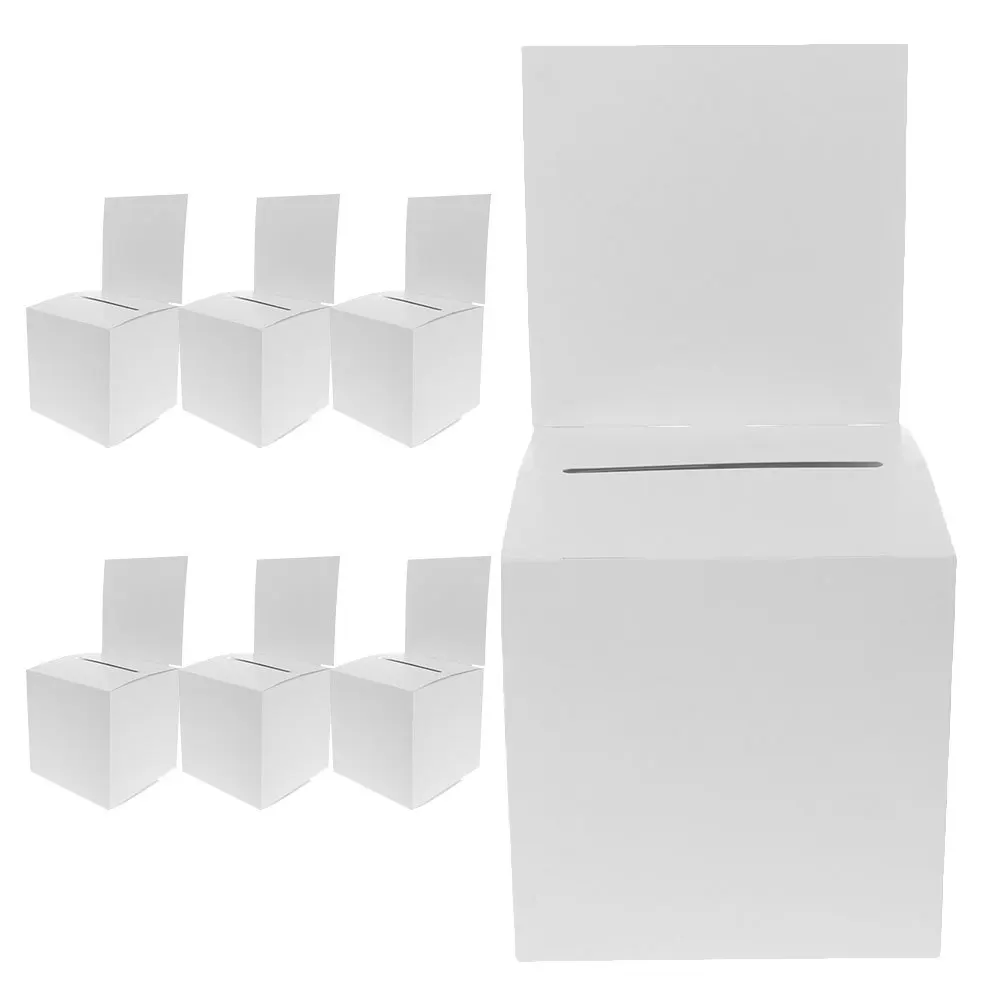 8 قطعة صندوق اليانصيب السحب تصميم آمن للاجتماع السنوي حفلة جمع التبرع تخزين حاوية التذاكر متعددة الوظائف #6