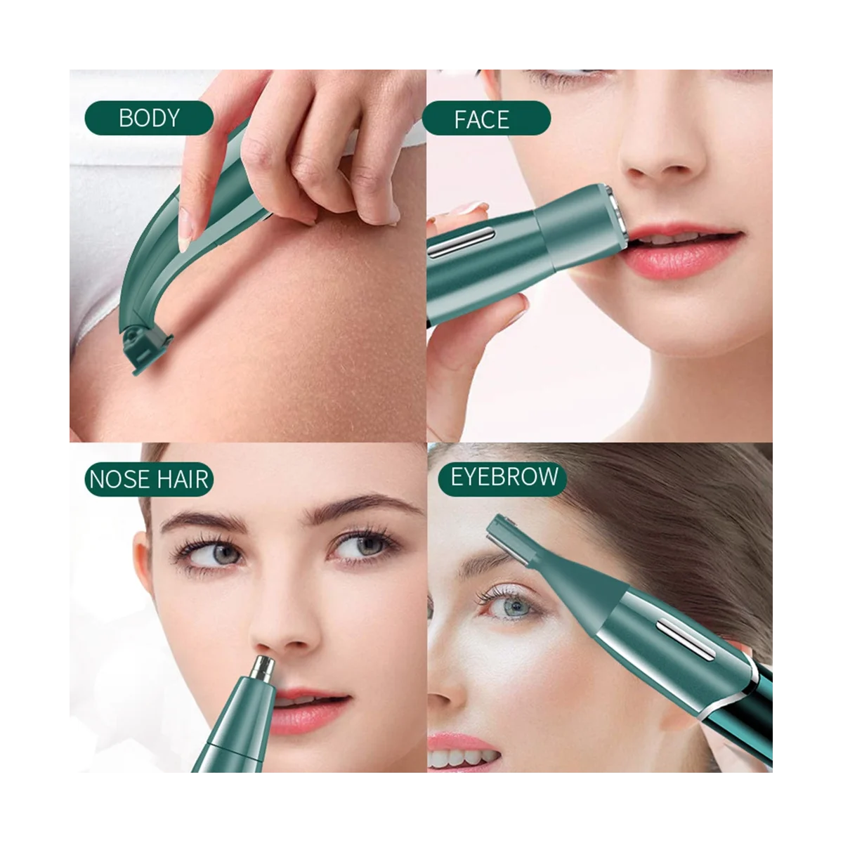 4 in 1 Intimbereichen Haarschnitt Rasierer Frauen Bikini Linie empfindliche Rasierer Haar Rasier schneider Gesicht Bart Clipper, b