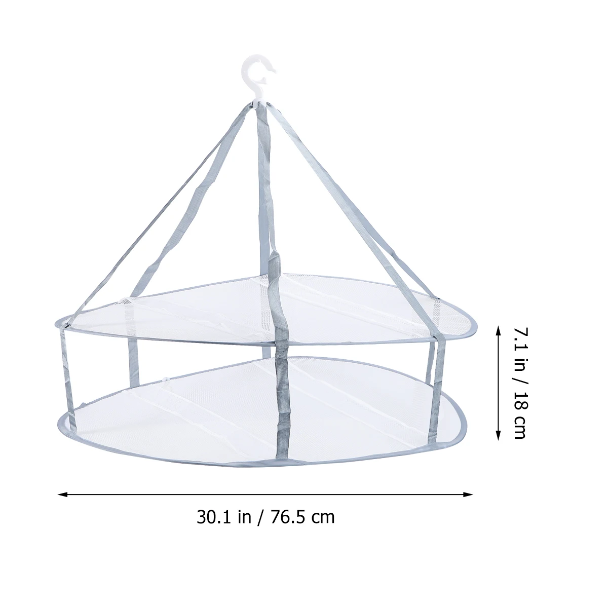 

3Pcs Cloth Iron Clothes Drying Hanger Sock Hangers Sweater Storage Basket Tuck Net Rack Wrinkle Free Hangers Household Organizer