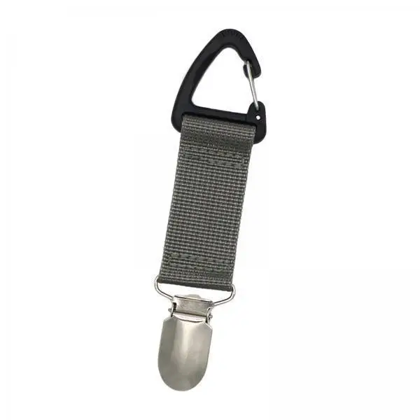 Travel Hat Clip Durable Canvas Accessory Holder for Beach Hiking Luggage Handbags and Backpacks