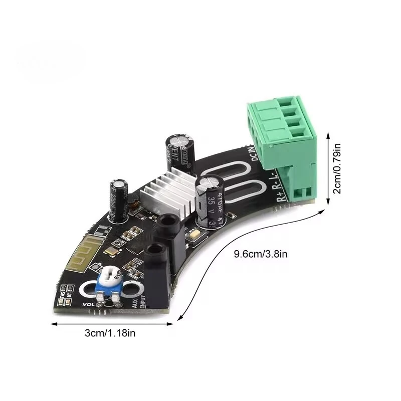 Поддержка функции TWS, двухканальный потолочный аудиоусилитель Bluetooth 2*40 Вт, 9-24 В постоянного тока, аудиовход AUX