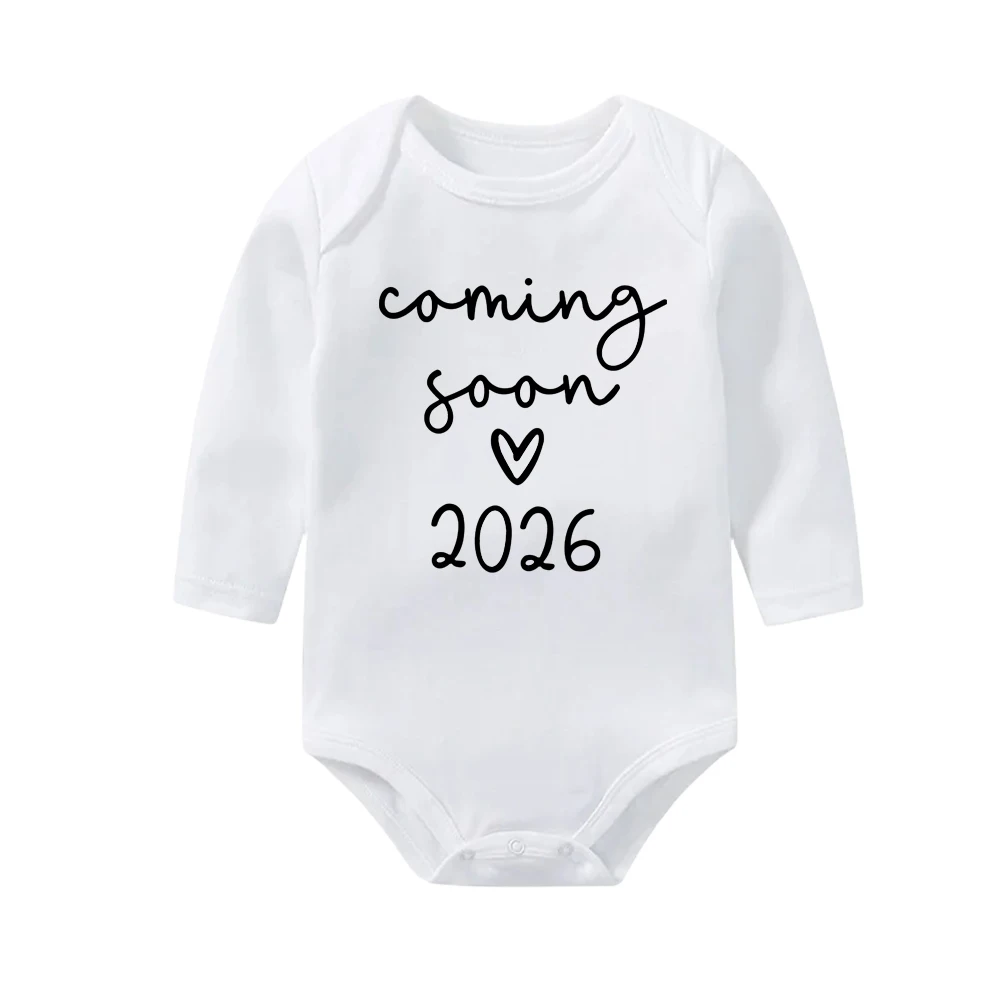 إعلان الطفل قريبا 2026 الوليد رومبير عادية بنين بنات ارتداءها الجسم الحمل تكشف الملابس الرضع بذلة #5