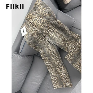 Große Jeans Leopardo American High Warte auf Frauen für Frauen, Freizeittaschen, Hip-Hop-Hosen, Extragone Y2K-Hose, Jeans, Frühling, 2024 6 Hauptverkäufe Frauenhosen Pantalona Jeans - №1