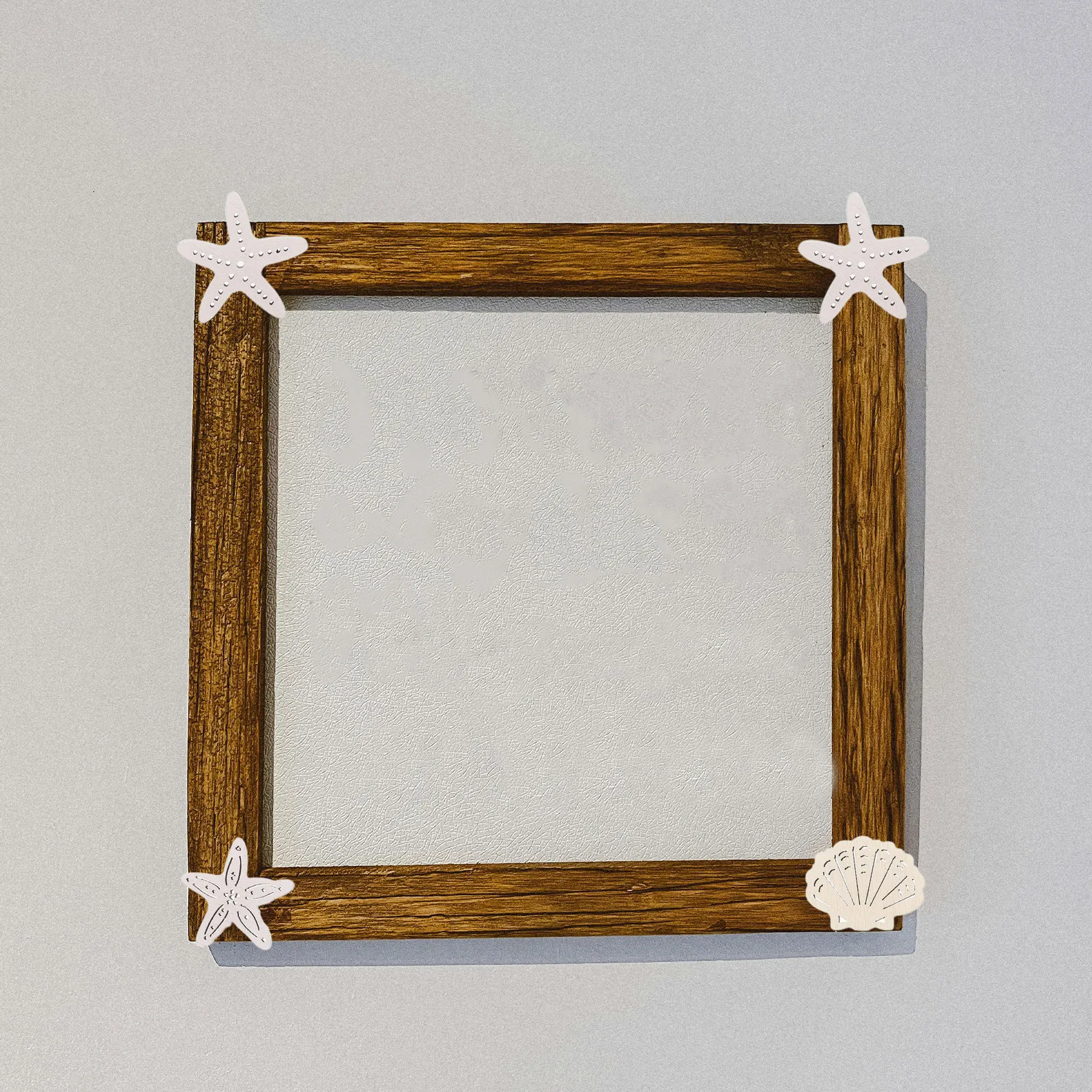 

150Pcs Mediterranean Nautical Wood Cutouts Seashell Decor DIY Craft Rustic Coastal Wall Decoration Ocean Themed Hanging