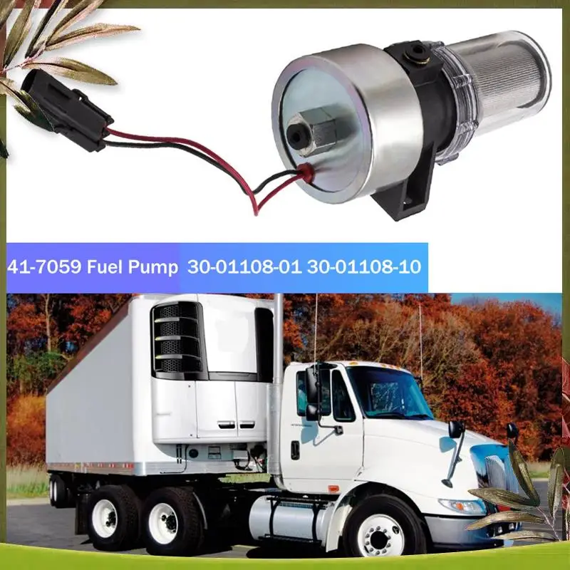 AB98-1PCS Crude Oil Fuel Pump Fuel Pump 41-7059 12V 30-01108-01 30-01108-10 30-01108-11 30-01108-12 For Thermo King Cold Unit Ca