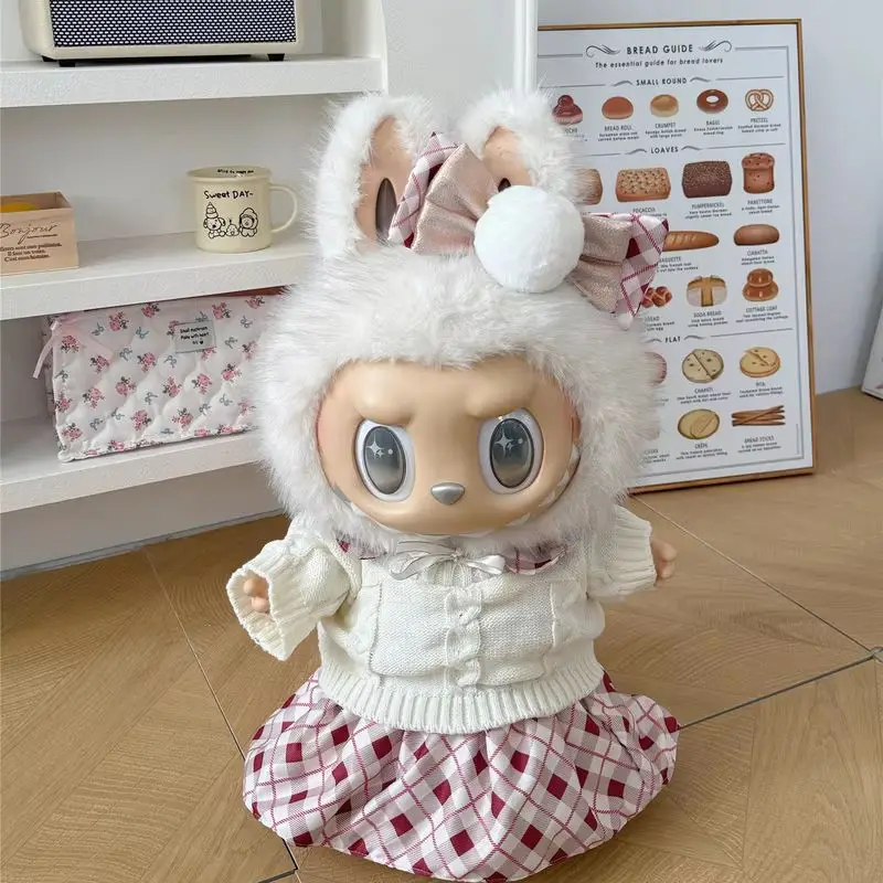 Nur Kleidung, geeignet für 58 cm große Puppen, kleine Duftkleidung, Kawai-Pyjamas, Overalls, süße Puppe, trendige Kleidung, dekorative Geschenke