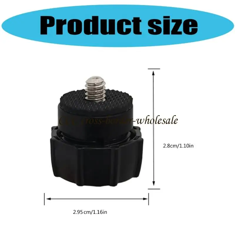 L41F 1/4 Screw to 17mm Ball Head Interfaces Plastic Joint Adapter for Phone Holder