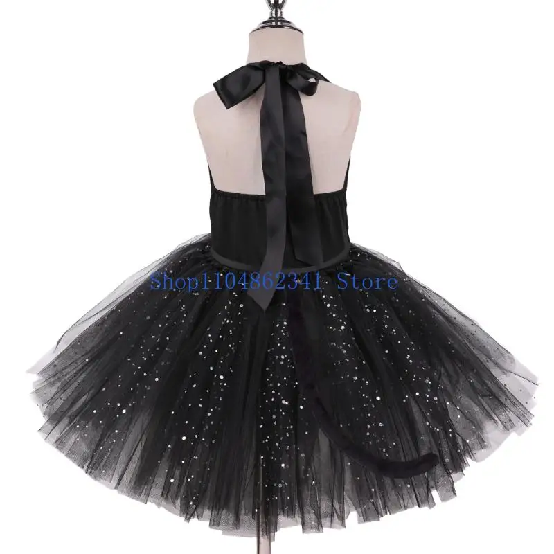 5ASD Animal Cats Costume Akcesoria z kotami Uszy Opaska na głowę sukienka Tutus dla dzieci Halloween Cosplay Party Props