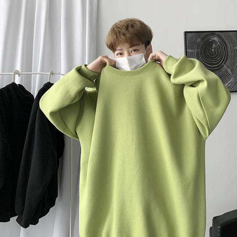 Autumn Men Casual Sweatshirts Harajuku Printed Men Oversized Hoodies 2023 Korean Man Casual Loose Pullovers