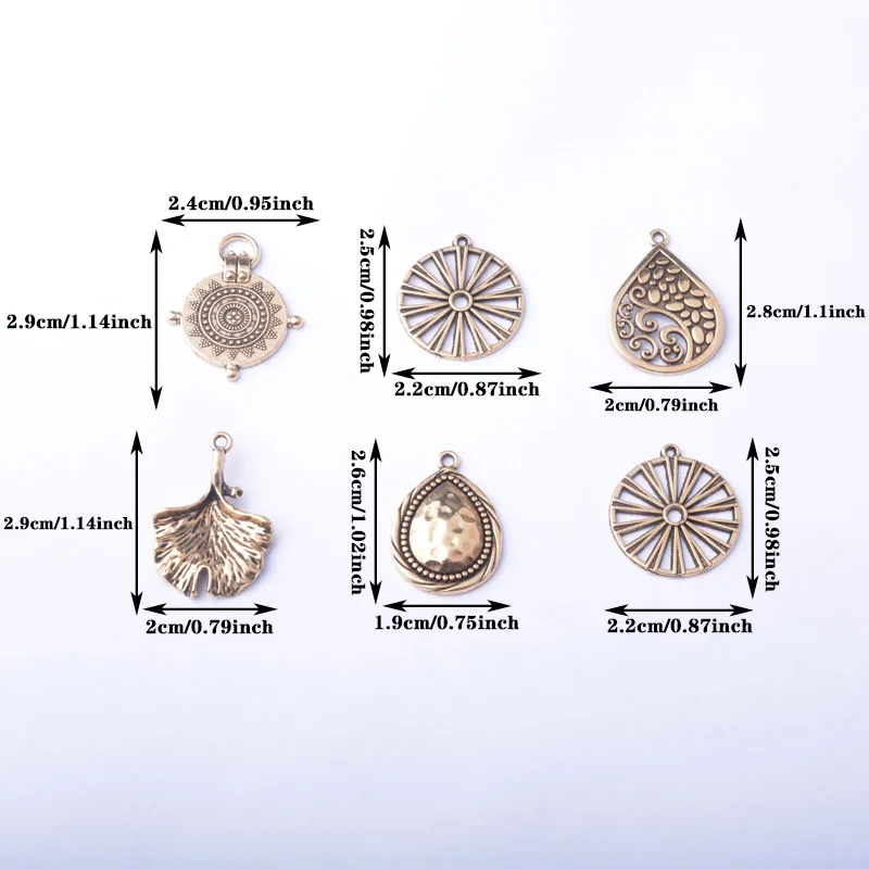 10 Stück Boho Zinklegierung Goldene Ohrringe mit Strass-Anhängern und Imitationsperlen, Runde Blumen-Sonnenblumen-Anhänger für DIY Damenohrringe – Detail 4