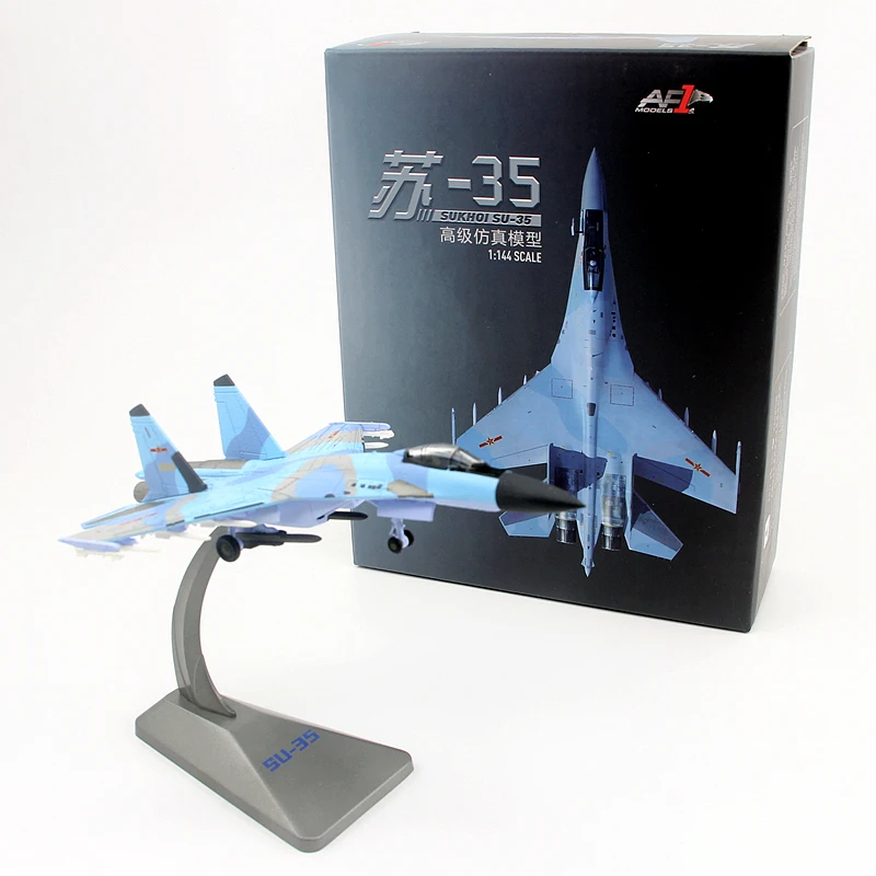 

AF1 1:144 Scale Chinese Air Force SU-35 Military Aircraft Model Diecast Alloy Classic Toy Souvenir Ornaments Gift Static Display