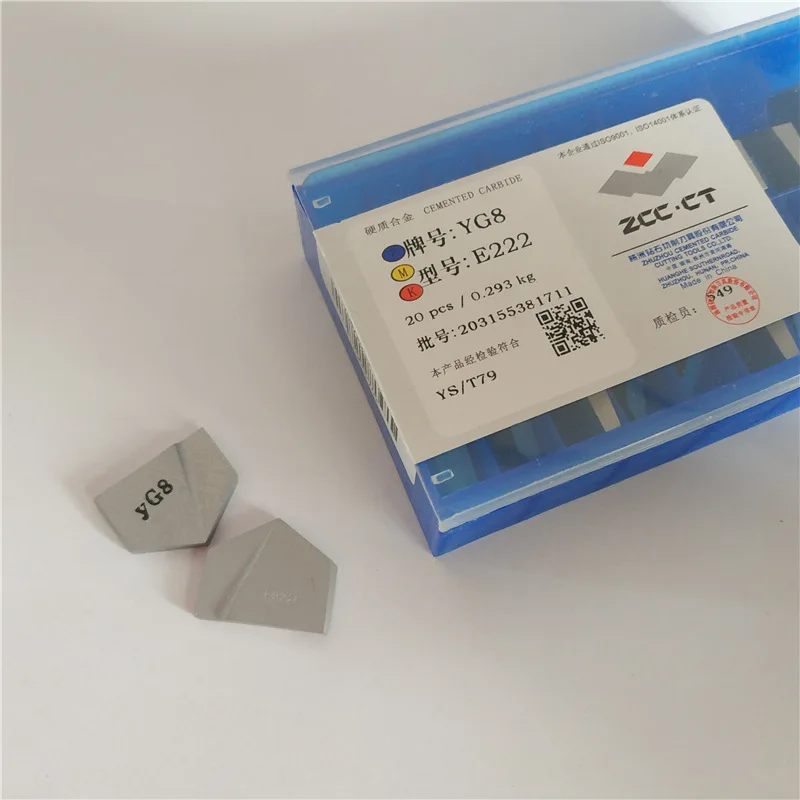 YG6 / YG8 E233 / E236 / E239 / E242 / E247 /E250 / E252 شفرة إدراج كربيد CNC لصنع فلوت مستقيم وتدريبات ملفوفة #1