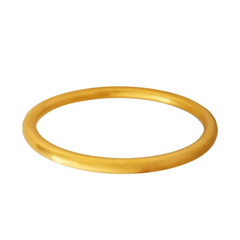 Bracciale liscio Fine per donna coppia gioielli da sposa bracciale in oro 18 carati bracciale Pandora placcato oro in acciaio inossidabile